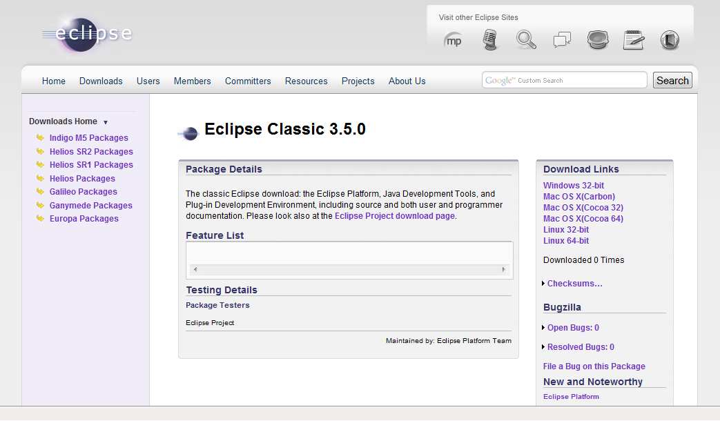 download eclipse bundle for mac